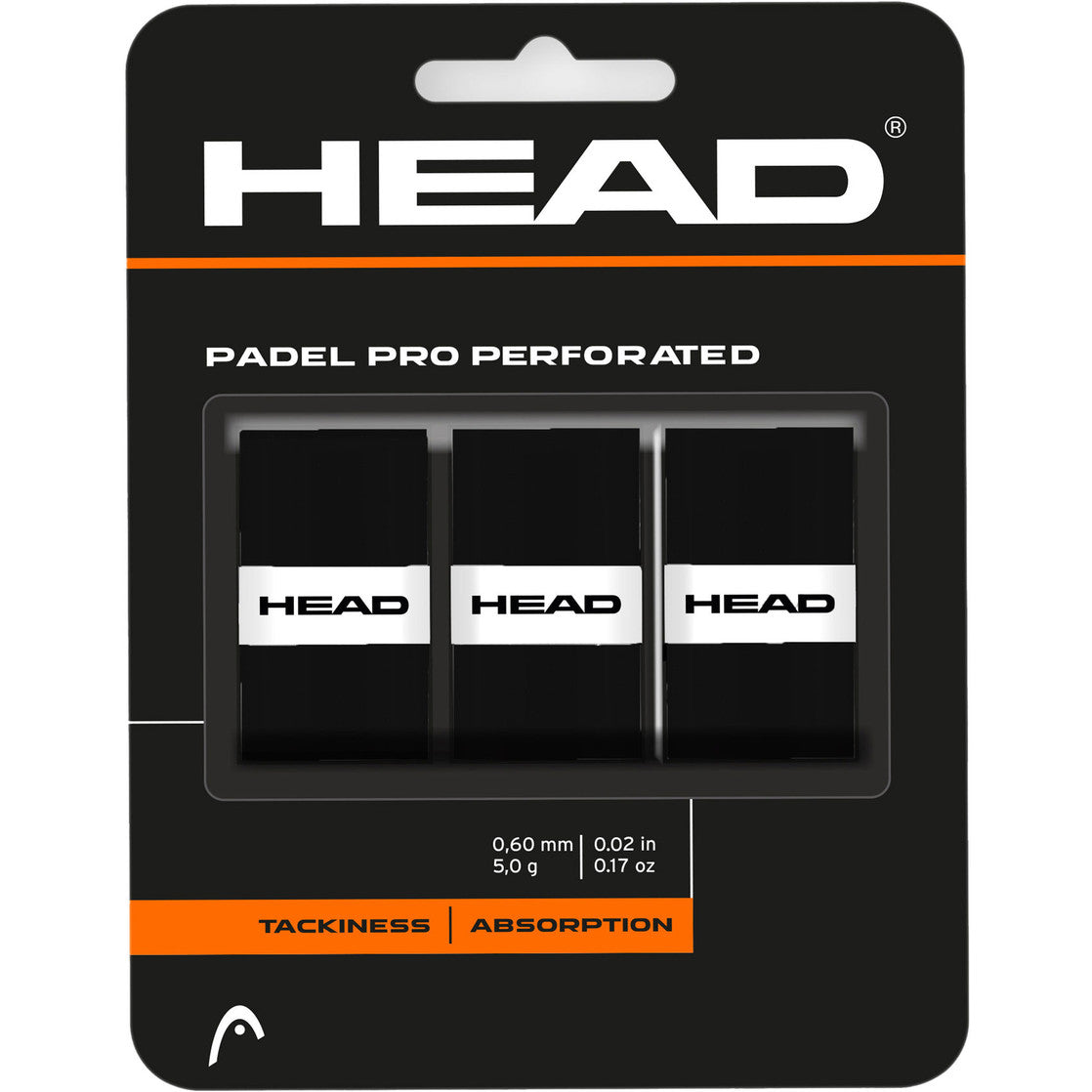 Head Prime Tour Zwart 3pack