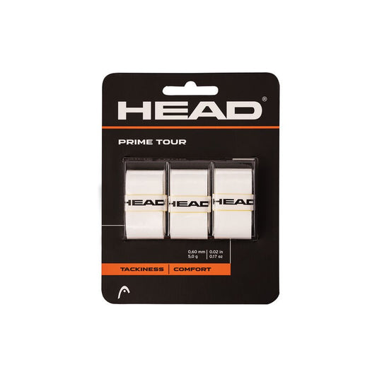 Head Prime Tour Wit 3pack