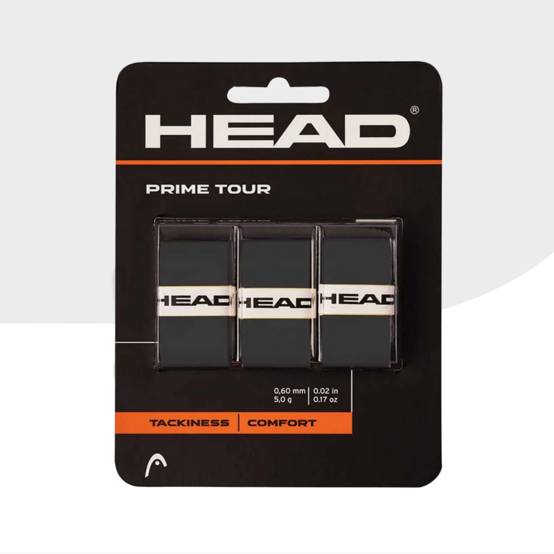 Head Prime Tour Zwart 3pack